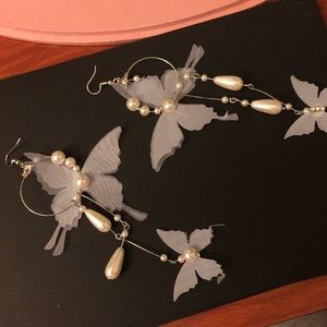 Elegant Illusion Butterfly Earrings